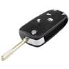 Car Passion Guscio Chiave Conversione Telecomando da Lama fissa a Lama Flip Pieghevole Compatibile con Ford Focus Mondeo Fiesta Ecosport Galaxy C-Max S-max Kuga Cover Scocca Ricambio 3 Tasti (Formato lama FO21)