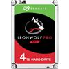 Seagate Disco rigido Seagate IronWolf Pro - 3,5" interno - 4 TB - SATA (SATA/600) - Metodo di registrazione magnetica convenzionale (CMR) - 7200 giri/min