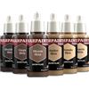 The Army Painter, Set di colori acrilici per modellismo, 6 flaconi da 18 ml: "Flexible Triad: Tonalità di pelle scure"