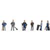 OEM Set di figure da modellismo, "Custode", 6 pezzi, dipinte a mano, in plastica