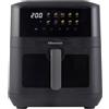 Hisense HAF2100DCD - Friggitrice ad aria calda /2100 W /7,7 l, capacità 10 programmi preimpostati/rivestimento antiaderente, efficienza energetica/funzione Start Delay/H x L x P 40,1 x 31 x 35 cm