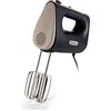 Ariete 1545 Sbattitore Breakfast, 450W, 5 velocità, Funzione turbo, 2 fruste, Dark & Sahara Grey