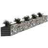 BAKAJI Gabbione in Rete di Acciaio Galvanizzato 300x30x50cm Recinzione Orto da Giardino