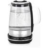 H.Koenig Bollitore elettrico programmabile BO600, 1,5 L, vetro e acciaio inox, 4 livelli di temperatura regolabile 70-100°C, mantenimento in caldo per 30min, potente 2200 W, pratico, design moderno