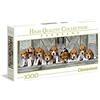 Clementoni Collection Panorama, Puzzle 1000 Pezzi per Adulti e Ragazzi, Illustrazione con Cuccioli di Cane Beagles di Keith Kimberlin, Idea Regalo, Made in Italy, 98x33 cm, 39435
