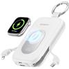 RORRY Powerbank, Power Bank 20000 mAh, 30 W PD, ricarica rapida, caricatore portatile con 2 cavi integrati, batteria esterna per cellulare con portachiavi, essenziale da viaggio per iPhone, Apple
