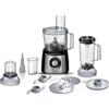 Bosch MCM3501M Robot da Cucina Multifunzione, 800 Watt, Ciotola 2,3 L Nero | Robot Multifunzione Compatto, Inlclude: Accessorio Frullatore e Tritatutto, Accessori per Macinare, Affettare, Impastare