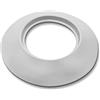 DOJA Barcelona DOJA Industrial | Rosone Copri Tubi rotondo | 80 mm | Colore Bianco | Rosone coprimuro | Rosetta di Copertura in Plastica per tubo di Termosifoni, Stufa a Pellet, Canna Fumaria e Termosifone.