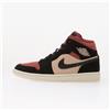 Jordan Sneakers Air Jordan 1 Mid Particle Beige/ Black-Canyon Rust-Sail