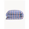 Dalfilo Copripiumino in raso di cotone Sky Blue Stripes - Blu, Bianco