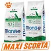 Monge Dog Natural Superpremium Maxi Puppy e Junior Pollo - MAXI SCORTA - Sacco da 12 Kg - 2 confezioni