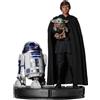 Iron Studios Star Wars The Mandalorian Legacy Replica Statua 1/4 Luke Skywalker, R2-D2 e Grogu 54 cm