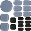 Aoutacc Cuscinetti universali per caschi da airsoft, set da 19 pezzi, kit di sostituzione dei cuscinetti in schiuma per caschi, accessori, imbottiture per caschi Fast/Mich/ACH/USMC/PASGT (schiuma a memoria, grigio)