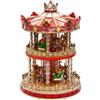 FEERIC LIGHT E CHRISTMAS Giostrina Carillon Natalizia, Luci LED, Musica e Movimento, Decorazione Natalizia, Addobbo Natale, 35x52 cm