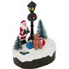 FEERIC LIGHT E CHRISTMAS Giostrina Natalizia con Lampione, Decorazione Natalizia Assortita, Plastica, 10x7x13 cm, Villaggio di Natale