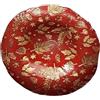 MERCURY S.P.A. Piatto Tondo Decorato in Vetro Rosso e Oro Ø 33 cm