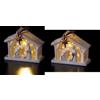 REGALO ITALIANO SRL Presepe Natalizio in Ceramica con LED 15x8x15 cm Assortito