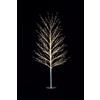REGALO ITALIANO SRL Albero di Natale Bianco 120 cm, Ø60 cm, 600 MicroLED Bianco Caldo, Albero Natalizio Luminoso, Allestimento Natalizio