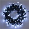 LOTTI IMPORTEX SRL Catena Luci Natalizie 1000 LED Bianco, 40 m, Cavo Verde, Memory Controller 8 Giochi di Luce, IMQ
