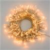 LOTTI IMPORTEX SRL Catena luminosa di Natale MiniLED 360 led, traditional, cavo trasparente, luci natalizie per esterno, timer memory, 4+25,7 m