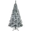 MERCURY S.P.A. Albero di Natale Courmayeur Innevato 210 cm, Ø112 cm, Albero Natalizio Effetto Neve, Realistico, PVC
