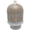 MERCURY S.P.A. Candela Profumata Vanilla Bianca/Oro 250 g con Campana e Piede Decorativo
