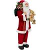 FEERIC LIGHT E CHRISTMAS FIGURA BABBO NATALE 40X28X120CM VESTITO ROSSO
