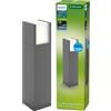 PHILIPS LED Arbour Ultra Efficiente Paletto per Esterni, Luce Bianca Calda, 3.8W, IP44, Antracite