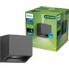 PHILIPS Alix UltraEfficient Lampada a parete da esterno, 2700K, 800lm, Antracite