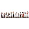 Italfama Jazz Vs Rock Figure Di Scacchi In Resina Dipinte A Mano Re 8Cm Italia
