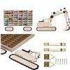 bez marki PICCOLO SCAFFALE PER MACCHININE HOT WHEELS, 48 POSTI PER MACCHININE, ESCAVATORE