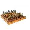 Italfama Set Scacchi in Metallo Fiorentino, Scacchiera 35cm Similpelle con Vano
