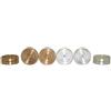 Italfama Set Pedine Dama Italfama Ottone 24x Placcate Oro/Argento 4.5cm Italia