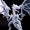 Sans marque/Générique Figurina Drago Bianco Yu-Gi-Oh Da Assemblare, Occhi Blu, Metallo Decorazione