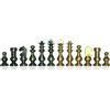 Italfama Set Pedine Scacchi Italfama Placcato Oro Argento Ottone, Re 6.5cm, Italia