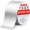 LMUTUSS Nastro butilico con pellicola di alluminio, nastro adesivo impermeabile per riparare il tetto, sigillare tubi, riempire crepe, resistente ai raggi UV e alle alte temperature, 5 cm x 5 m, spessore 1 mm