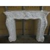 Kunibert 'CORNICE PER CAMINETTO CAMINO travestimento Barocco cararaweiss breite140 cm colore: cararaweiss marmorizzato