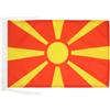 AZ FLAG Bandiera Macedonia 45x30 cm Macedone Poliestere 100D Cordini | Uso interno ed esterno bandiera decorativa doppie cuciture e bordi rinforzati