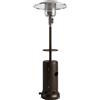 Outsunny Fungo Riscaldante a Gas 13kW, con Ruote e Tavolino, Marrone | Aosom Italy