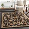 Livabliss BEKURI Tradizionale Vintage Rectangle Tappeto | Nero, Senape, Marrone scuro | 160x230cm | Soggiorno e Camera da Letto | Tessuto a Macchina Polipropilene
