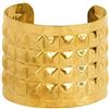 Touchstone Indiano Bollywood Esotico Artigianato Turco Tocco Tribale Boho Moda Bracciale a Polsini di Gioielli di Dimensioni libere di Design in Tono Oro e Argento Antico ossidato per Donna.