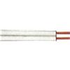 Kabelexpress Cavo doppio H03VH-H 2x0,75mm2, 25m ad anello, bianco