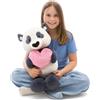 NICI peluche Love Panda con cuore 50cm - nero - peluche morbido - simpatico peluche da coccolare e con cui giocare - ottima idea regalo per bambini e adulti - 62611