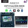 Selius Autoradio Double Din - Android 14.0 - Schermo da 8 pollici - 256 GB - Adatta per auto sportive