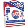 Set canestro e pallone per bambini in scatola modello usa