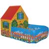 Mandelli Tenda da esterno per bambini modello casetta con giardino, 150x90x110 cm