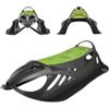 Mandelli Slitta per bambini a 2 posti modello neongrip, colore antracite
