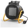 SIAL Termoventilatore 3000 W - Radiatore Elettrico - Ceramica - Riscaldamento Industriale - Riscaldamento Rapido in 3 Secondi - Termostato e Protezione da Surriscaldamento (Nero)