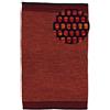 carpetfine Tappeto a tessitura Kilim Mia Rosso 60x110 cm | Tappeto moderno per soggiorno e camera da letto