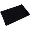 Arte Tappeti VANITY Tappeto Cotone, Lavabile, per Bagno e Cucina, Antiscivolo (80x150cm, Black)
